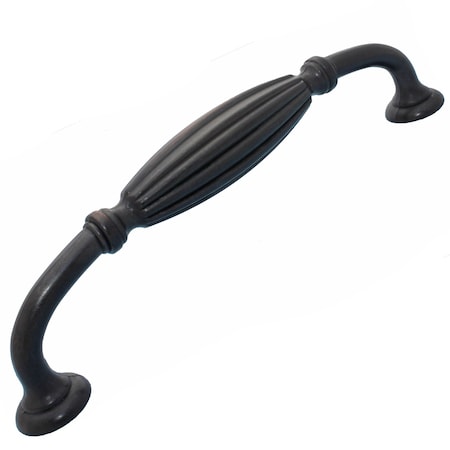 Gliderite Hardware 5 in. Center to Center Oil Rubbed Bronze Fluted Cabinet Pull - 4046-ORB, 5PK 4046-ORB-5